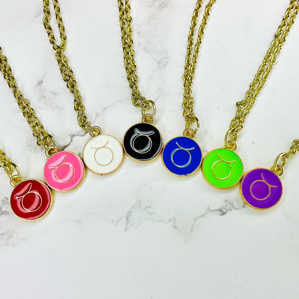 Taurus Zodiac Sign Necklace